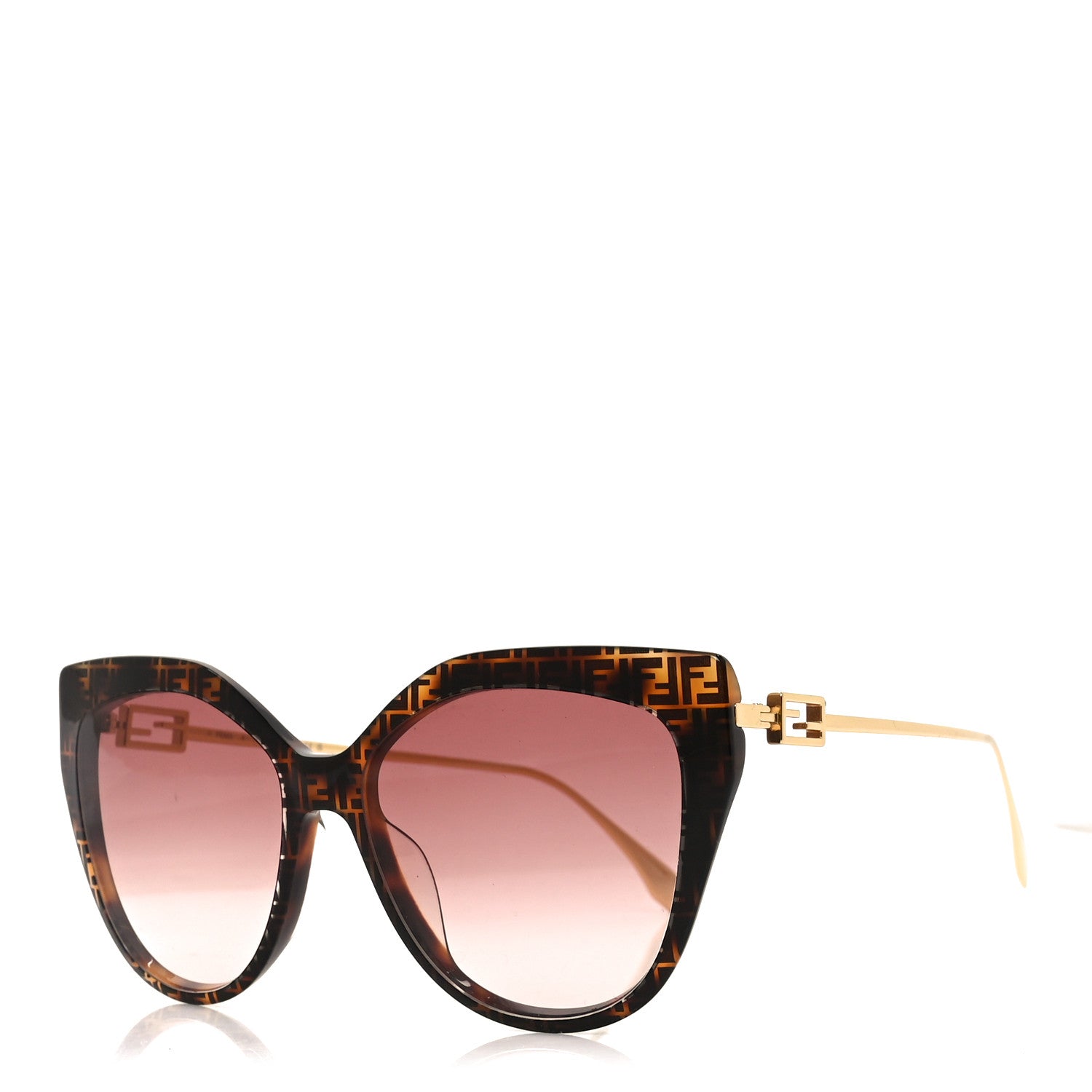 Fendi Acetate Cat Eye Sunglasses FE40011U Tortoise 1 of 7