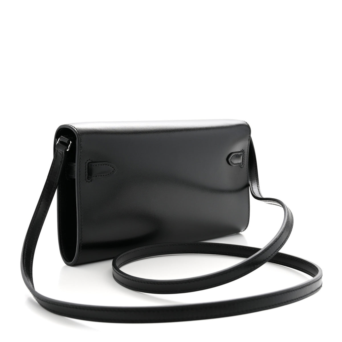 Hermes Box Kelly Wallet To Go Black 3 of 11
