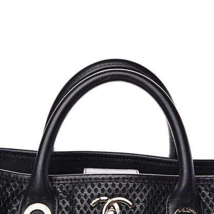 Chanel Calfskin Perforated Up In The Air Tote Black 13 of 13
