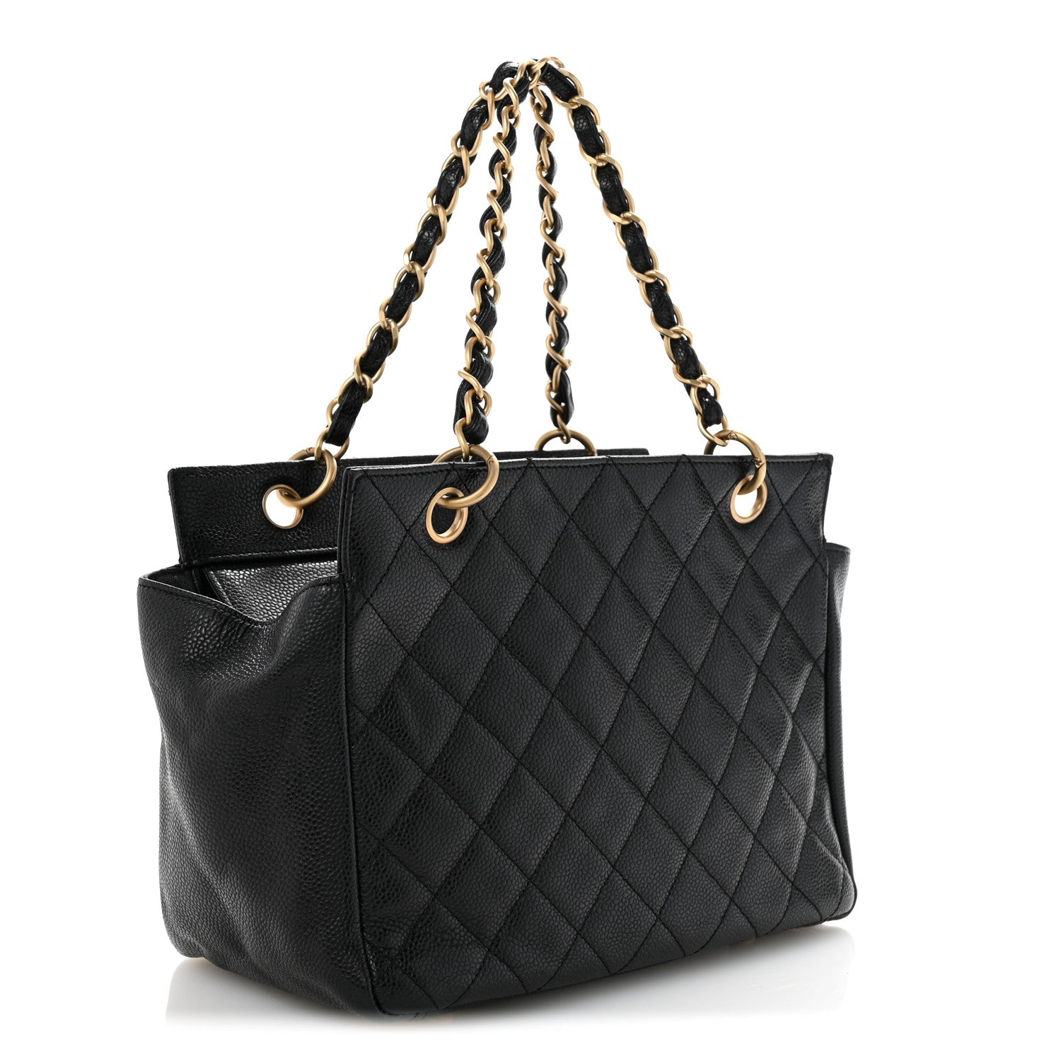 Chanel Caviar Quilted Petit Timeless Tote PTT Black 3 of 13