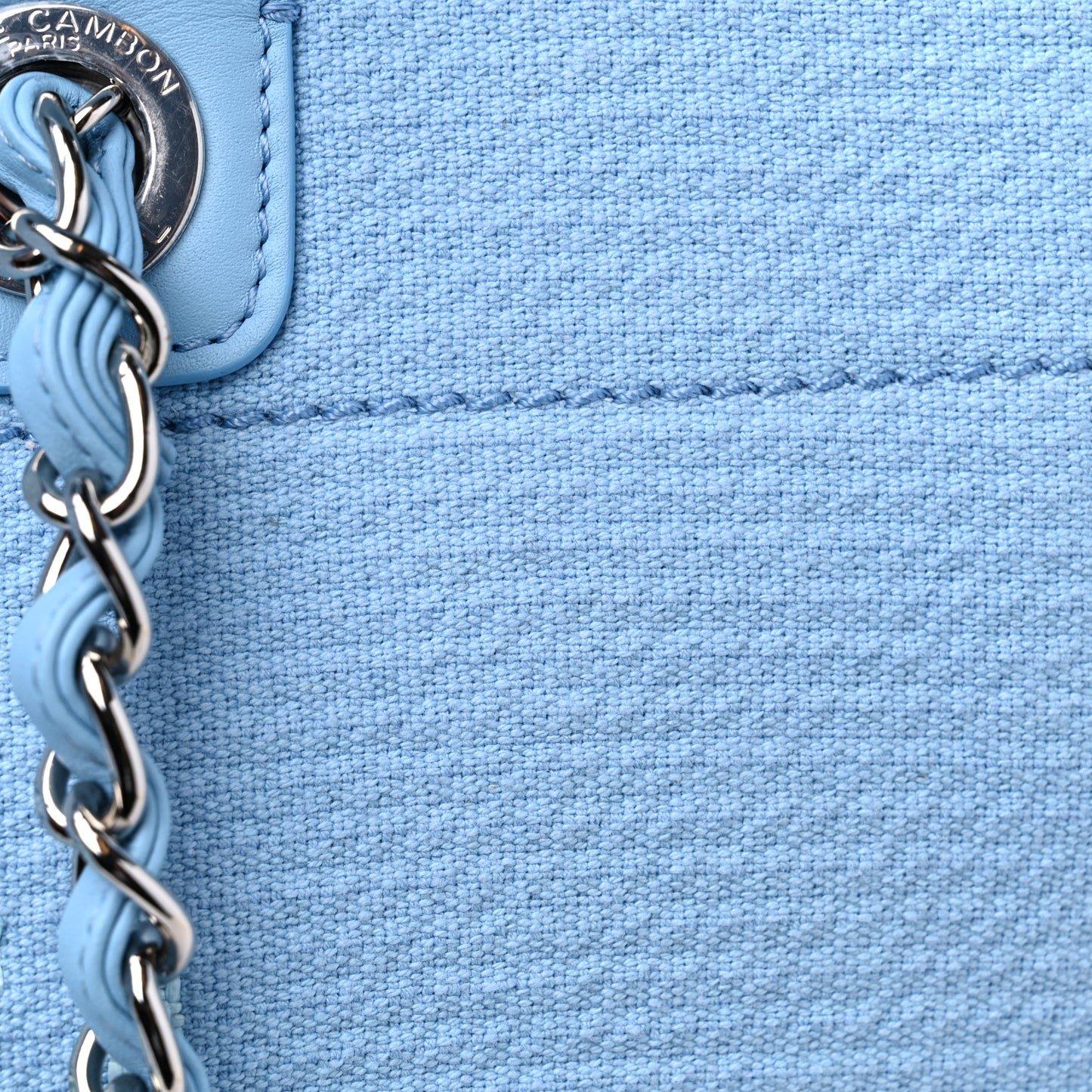 Mixed Fibers Medium Deauville Tote Light Blue