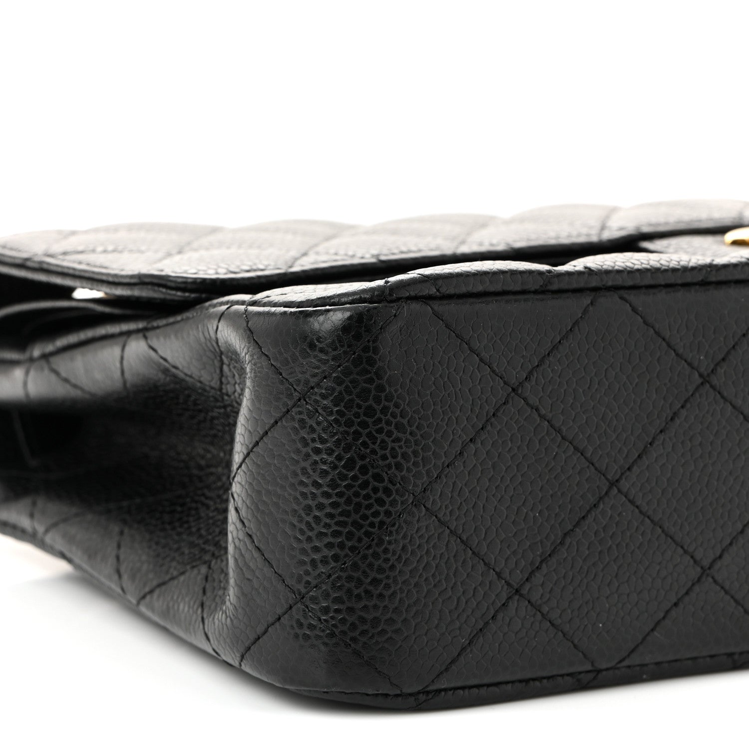 Chanel Caviar Quilted Medium Double Flap Black 9 of 10