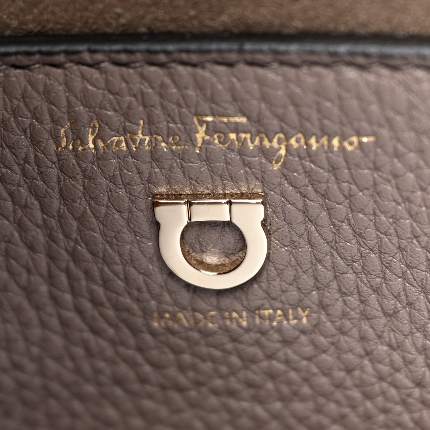Salvatore Ferragamo Calfskin Reverse Hobo Gray 11 of 13