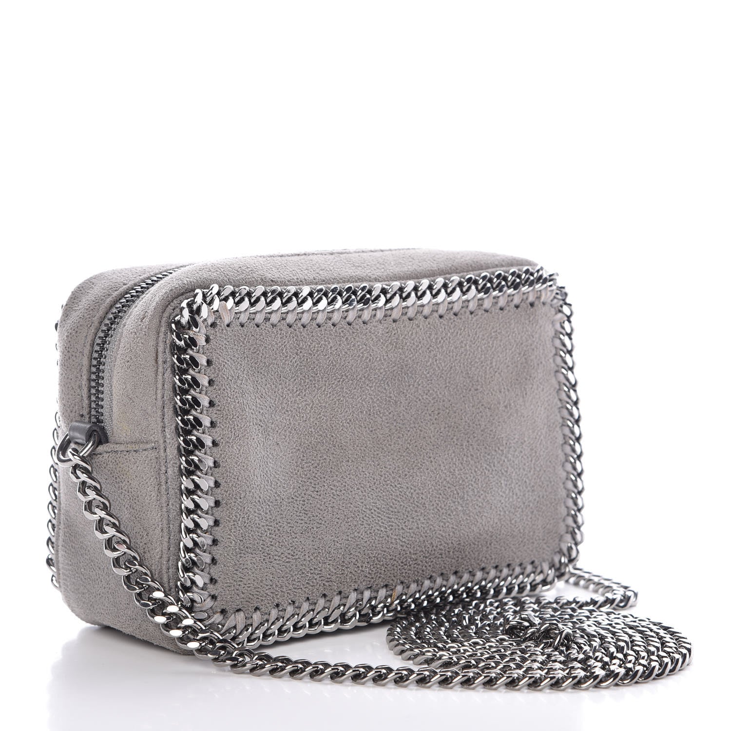Stella McCartney Shaggy Deer Falabella Crossbody Camera Bag Light Grey 3 of 16
