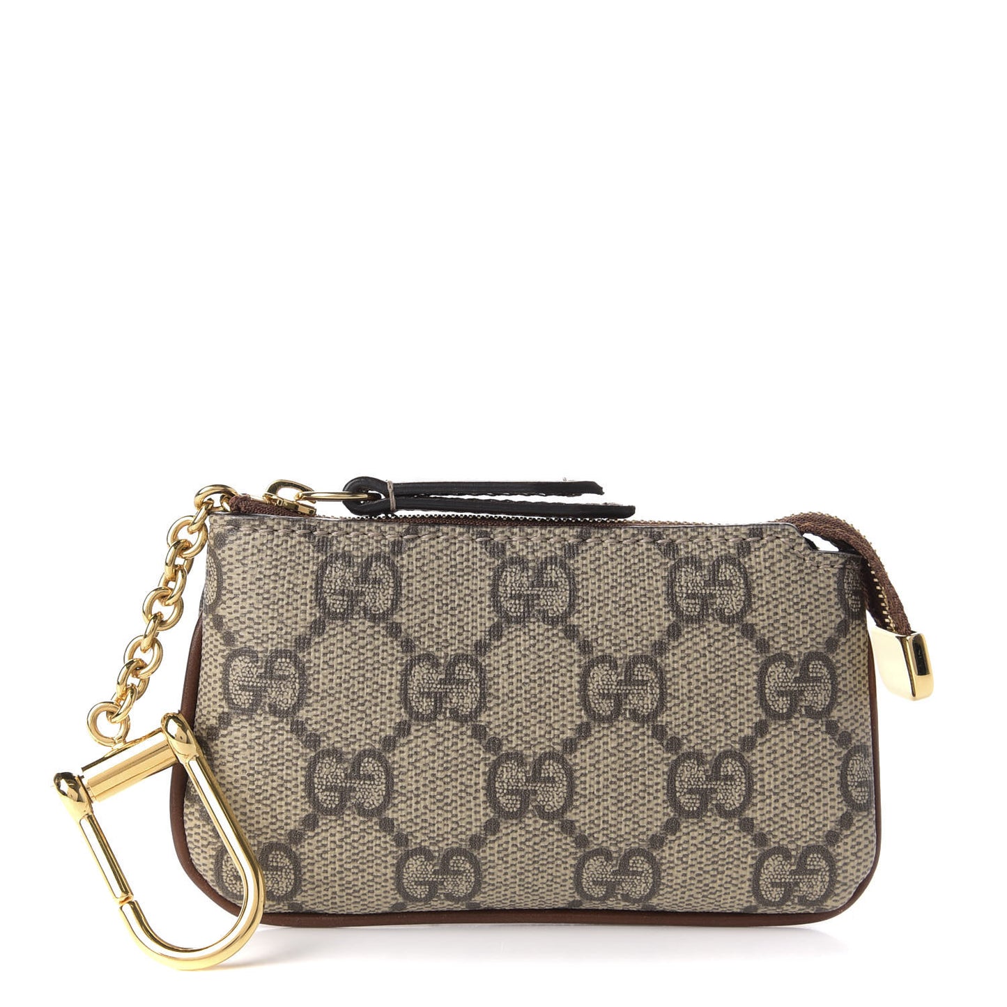 GG Supreme Monogram Key Case Brown