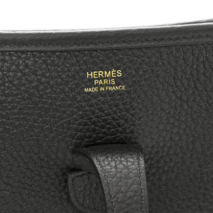 Hermes Taurillon Clemence Evelyne III PM Black 6 of 11