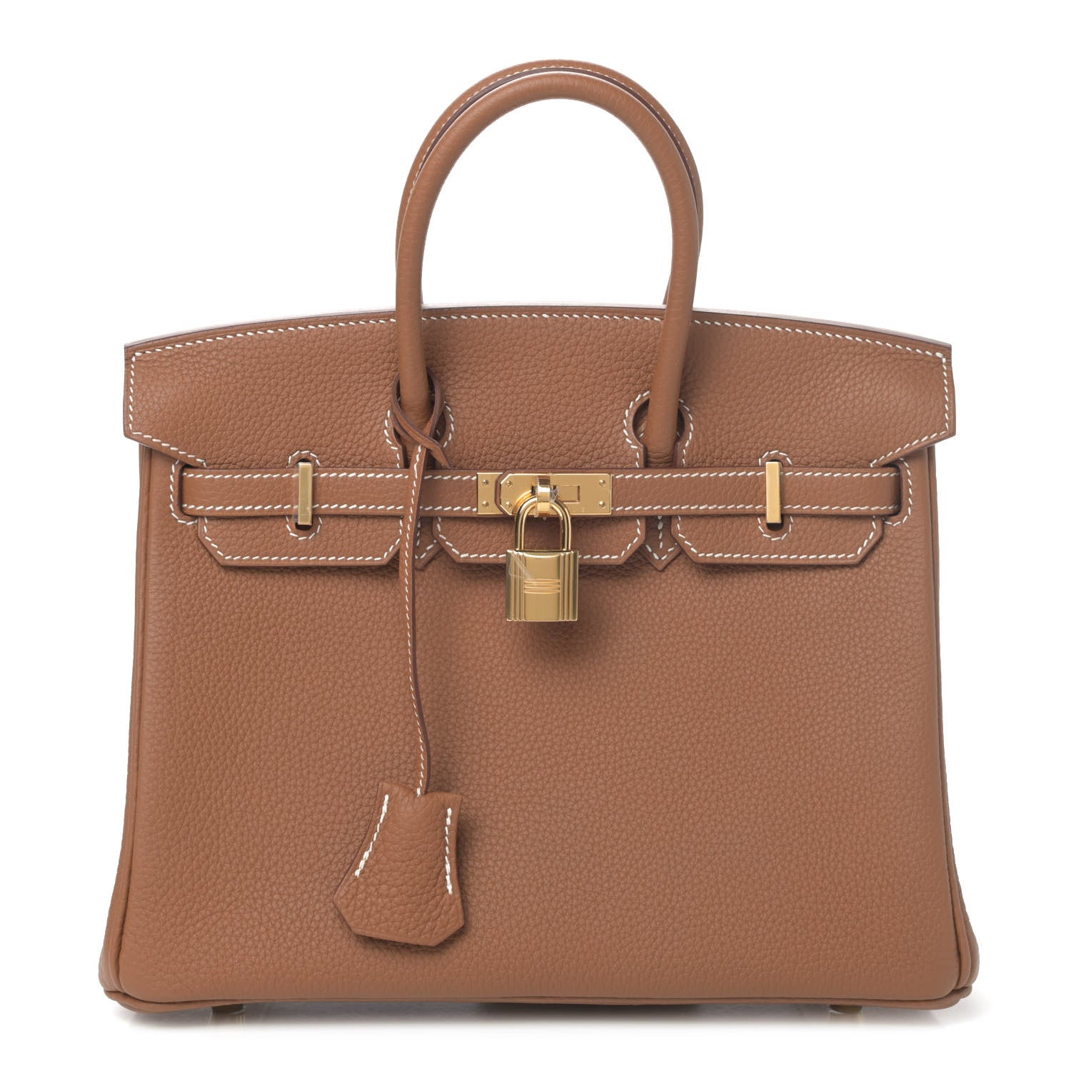 Hermes Togo Birkin 25 Gold 1 of 8