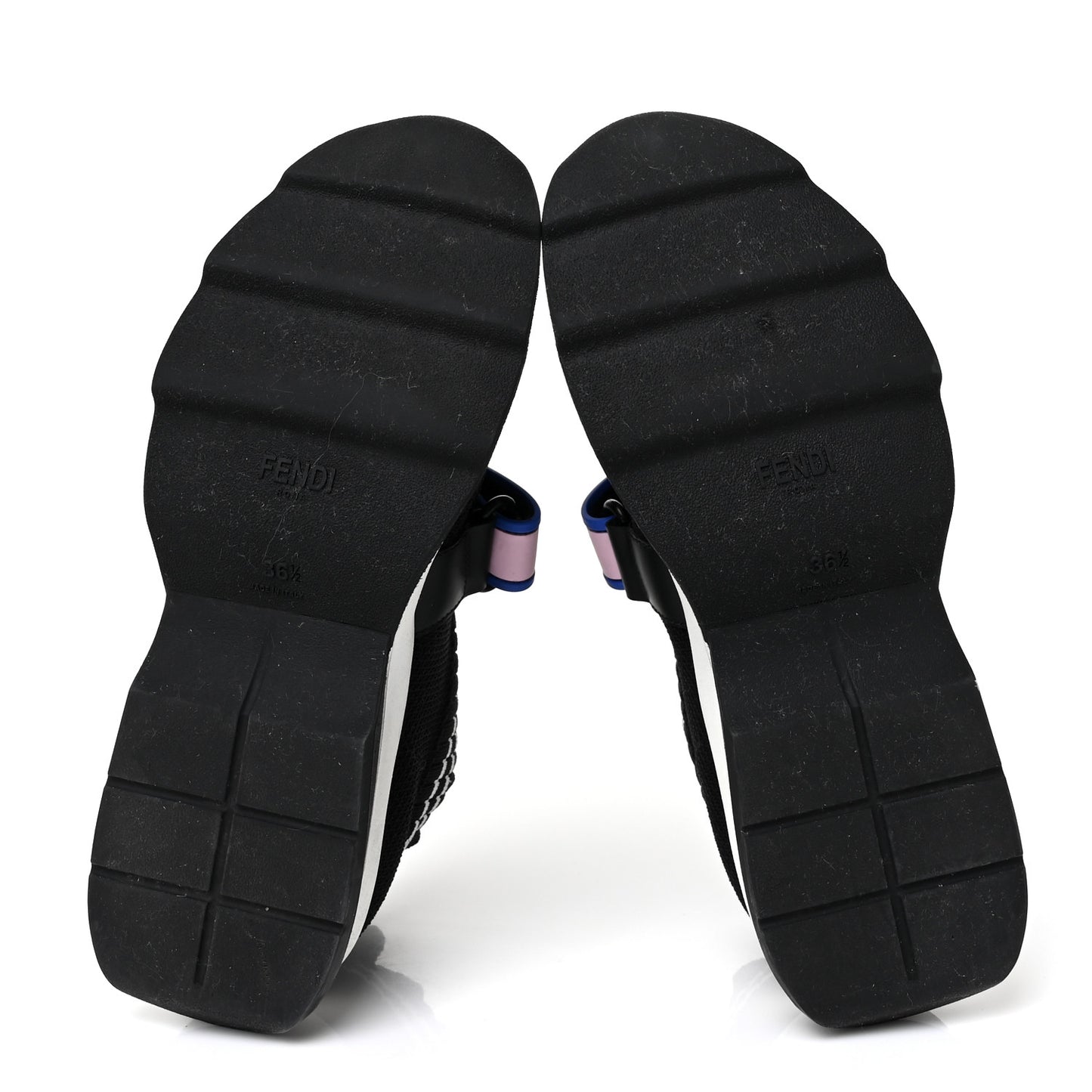 Stretch Yarn Stiff Band Rockoko Sneakers 36.5 Black