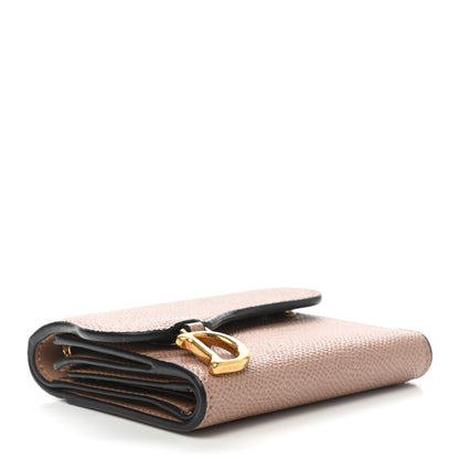 Christian Dior Grained Calfskin Saddle Lotus Wallet Blush 4 of 7