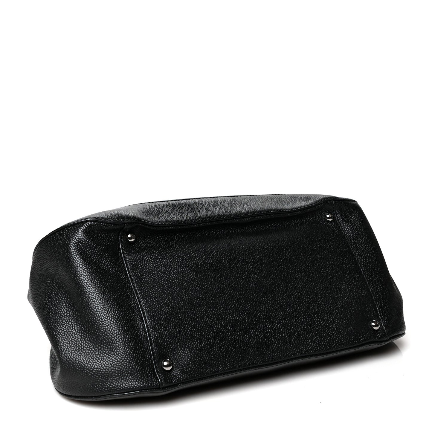 Caviar Quilted Small Mademoiselle Flap Bag Black