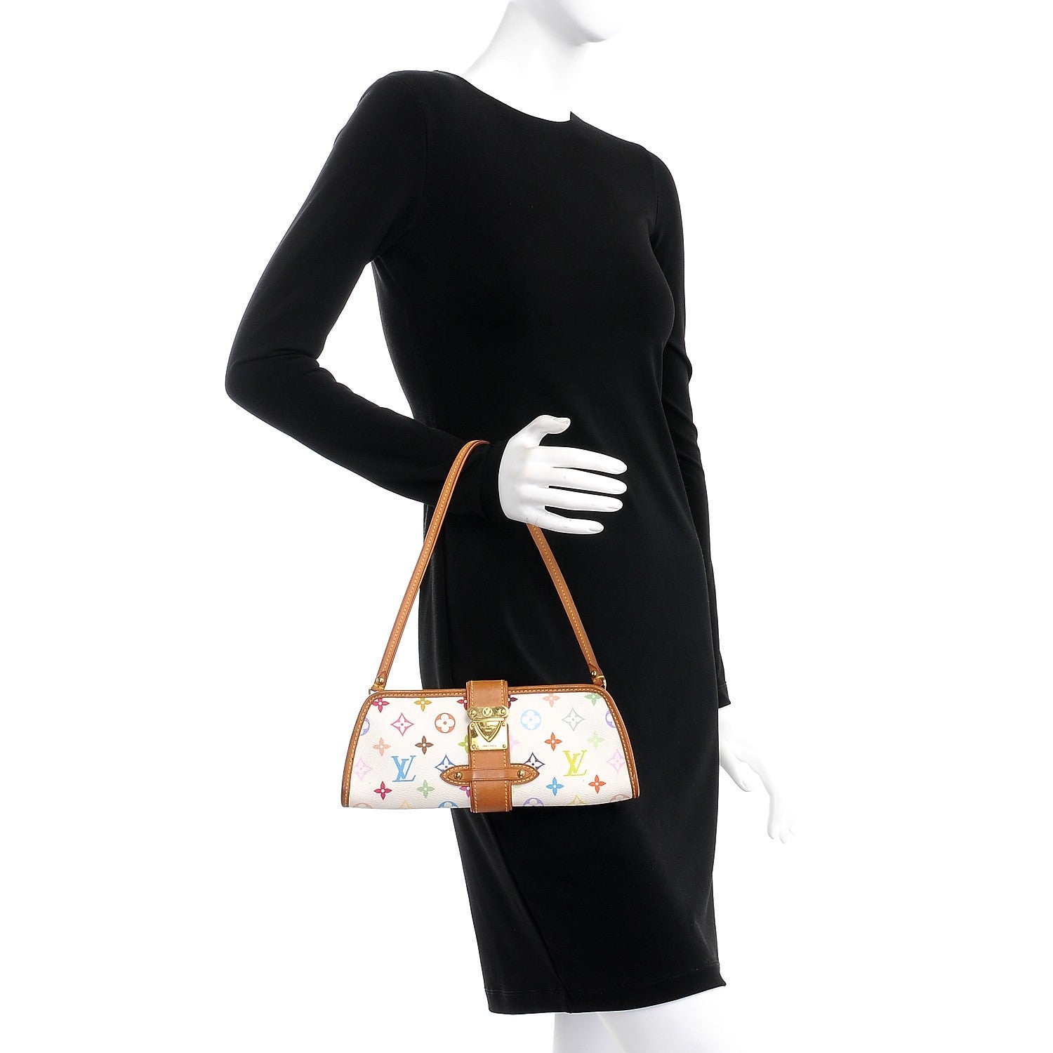 Louis Vuitton Monogram Multicolor Shirley White 2 of 6