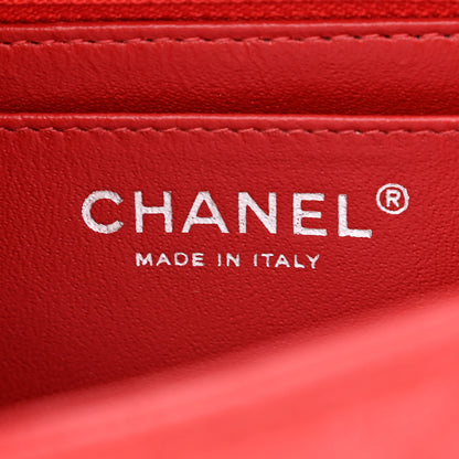 Chanel Caviar Quilted Mini Square Flap Red 6 of 11