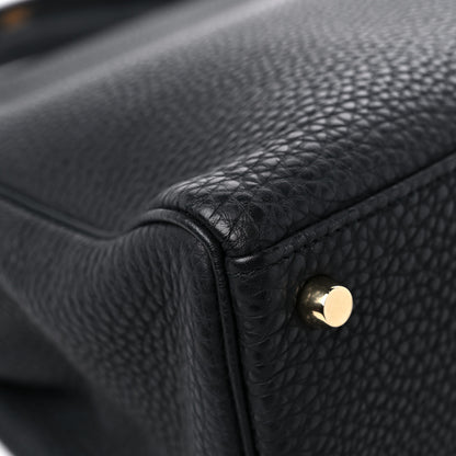 Hermes Taurillon Clemence Kelly Retourne 32 Black 10 of 14