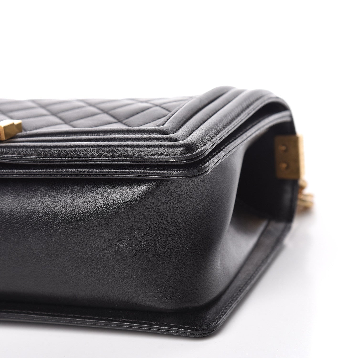 Chanel Lambskin Quilted Medium Boy Flap Black 9 of 21