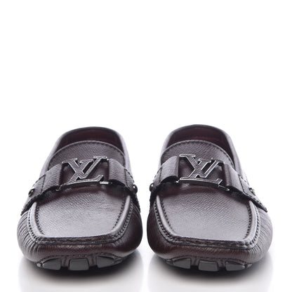 Louis Vuitton Taiga Monte Carlo Moccasin Loafers 8 Grizzli 2 of 11