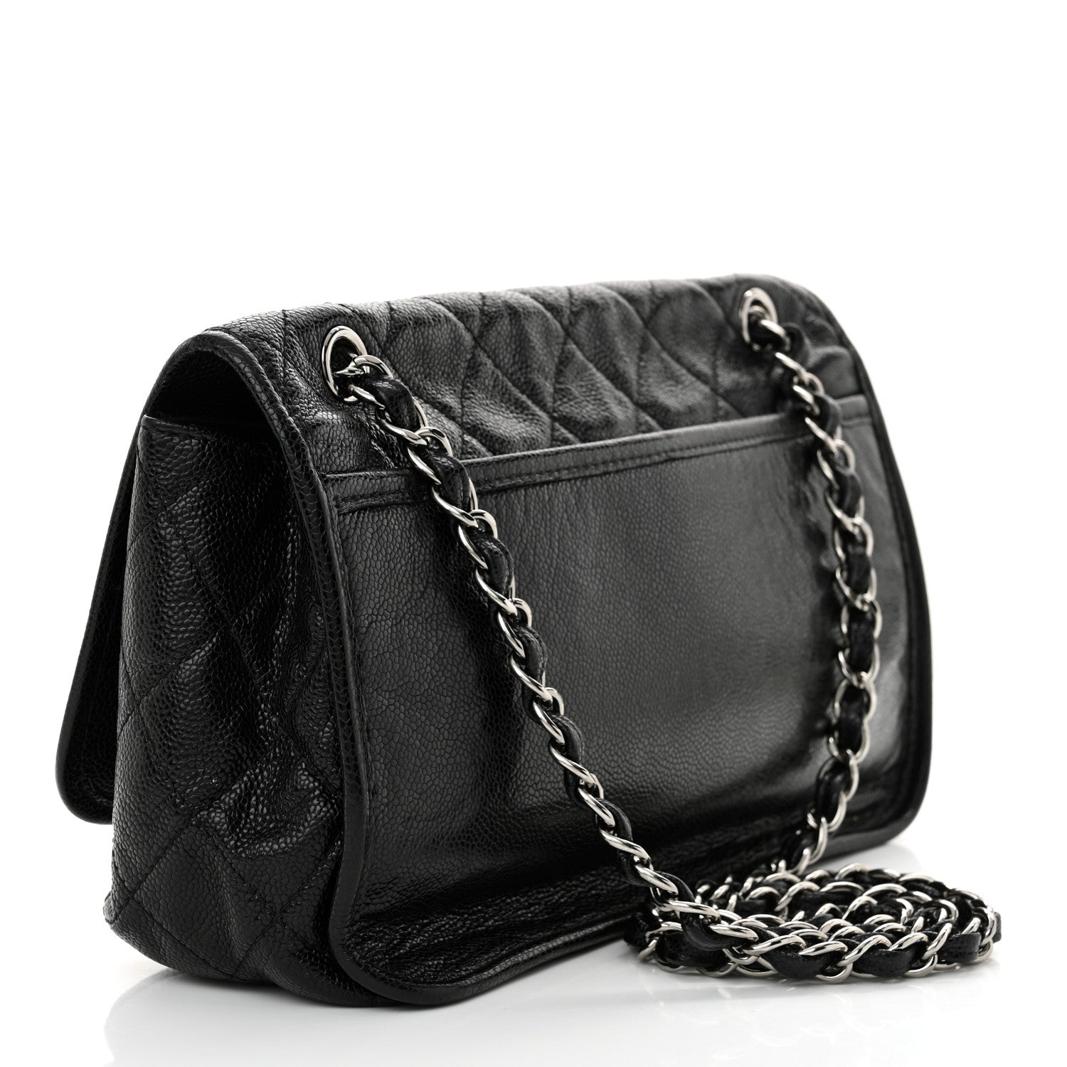 Chanel Grained Calfskin Medium Natural Beauty Flap Black 3 of 13