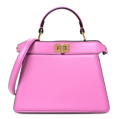 Fendi Shiny Nappa Petite Peekaboo I SEE U Satchel Rosa 1 of 10