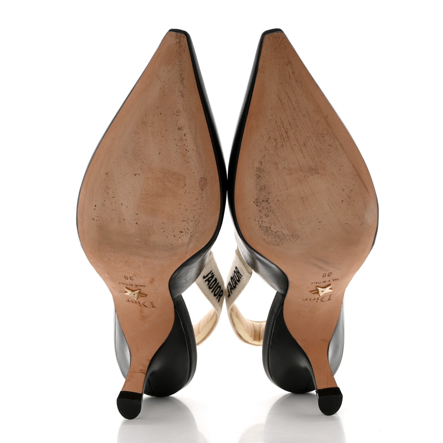 Christian Dior Lambskin Ribbon J'Adior Slingback 65mm Pumps 38 Black 5 of 8