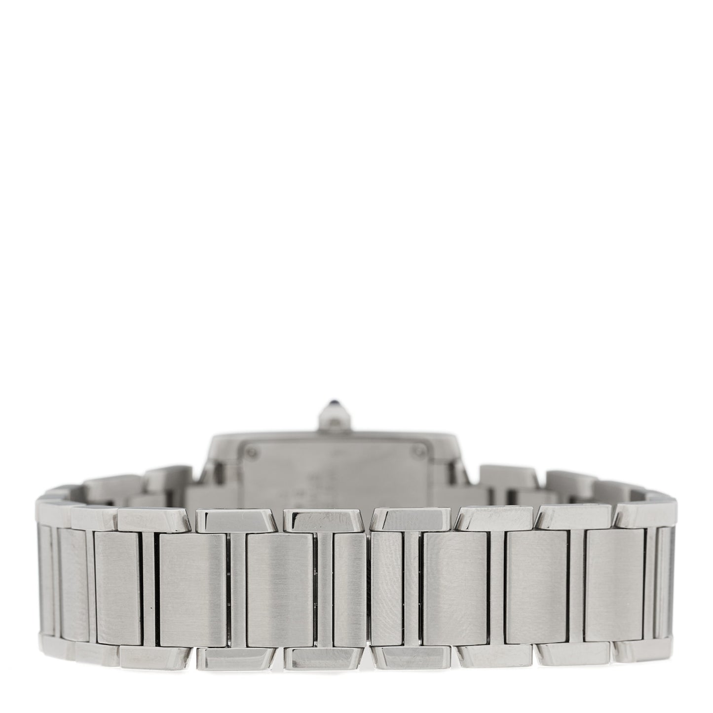 Stainless Steel Diamond Bezel 20mm Tank Francaise Quartz Watch