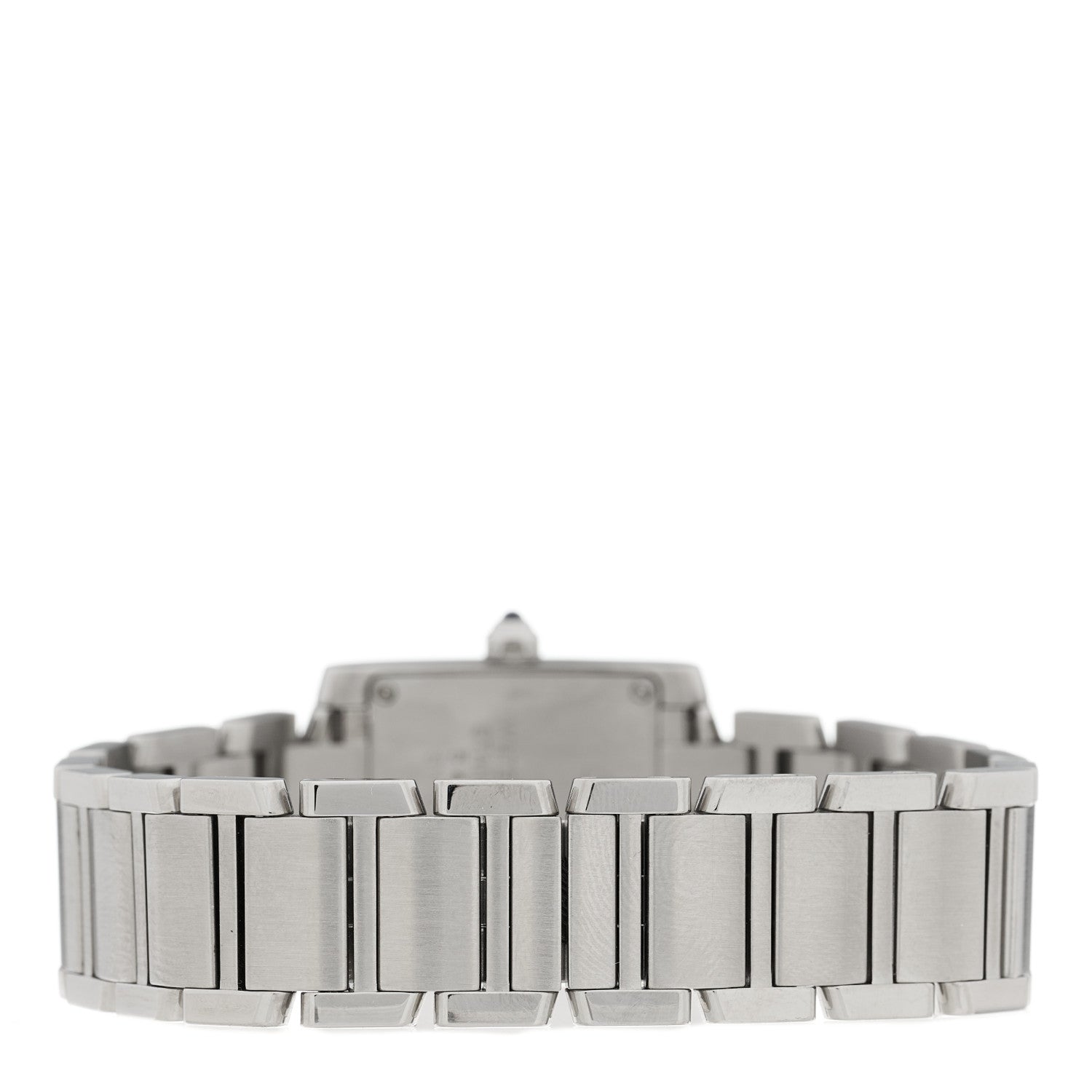 Cartier Stainless Steel Diamond Bezel 20mm Tank Francaise Quartz Watch 3 of 4