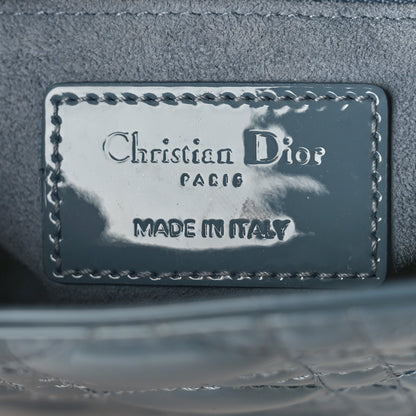 Christian Dior Patent Cannage Mini Lady Dior Light Blue 6 of 8