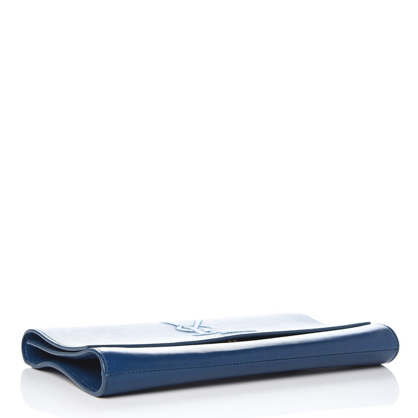 Calfskin Large Belle De Jour Clutch Blue