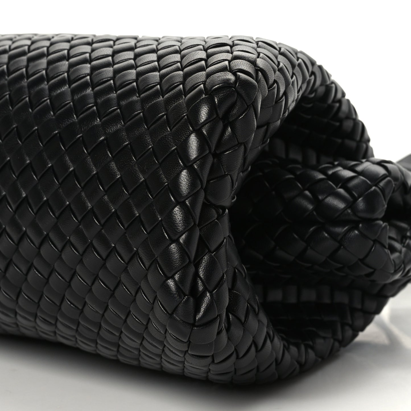 Nappa Intrecciato Medium Padded The Handle Tote Black