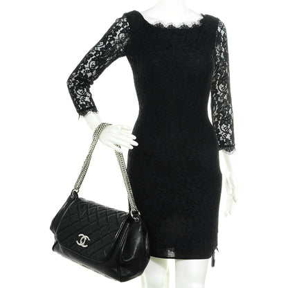 Chanel Lambskin Accordion Flap Black 2 of 7