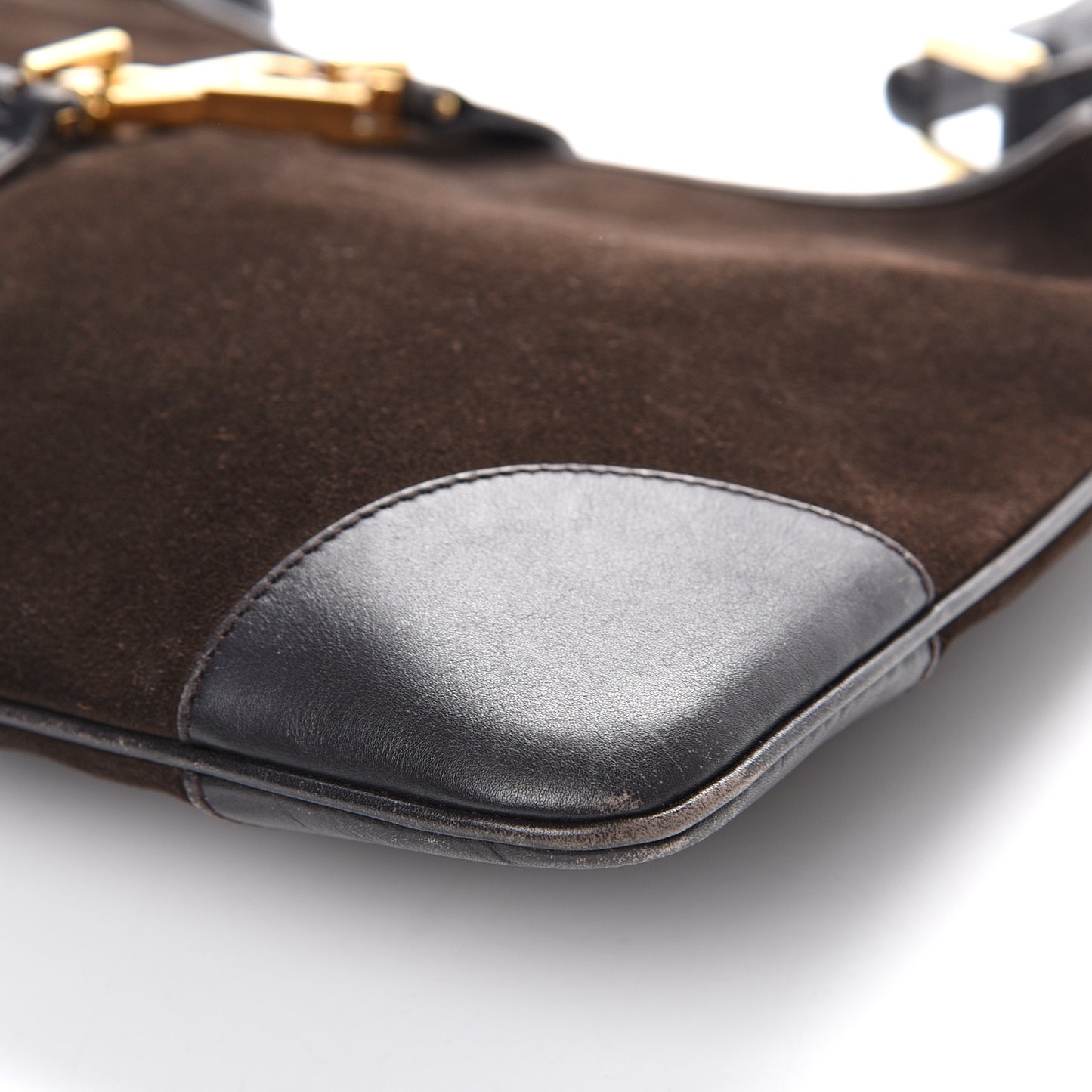 Suede Small Jackie O Hobo Dark Brown