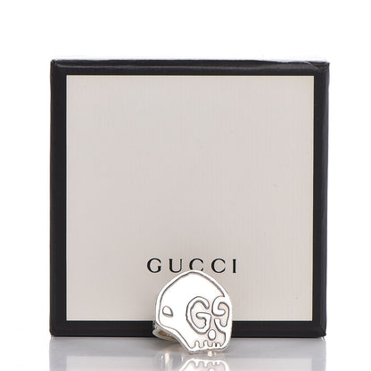 Gucci Sterling Silver GucciGhost Hamlet Skull Ring 7 7 of 7