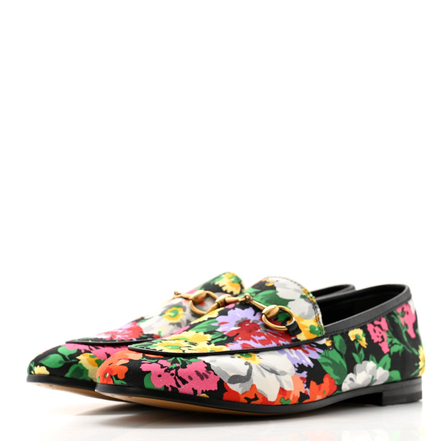 Floral Horsebit Womens Jordaan Loafers 35 Multicolor