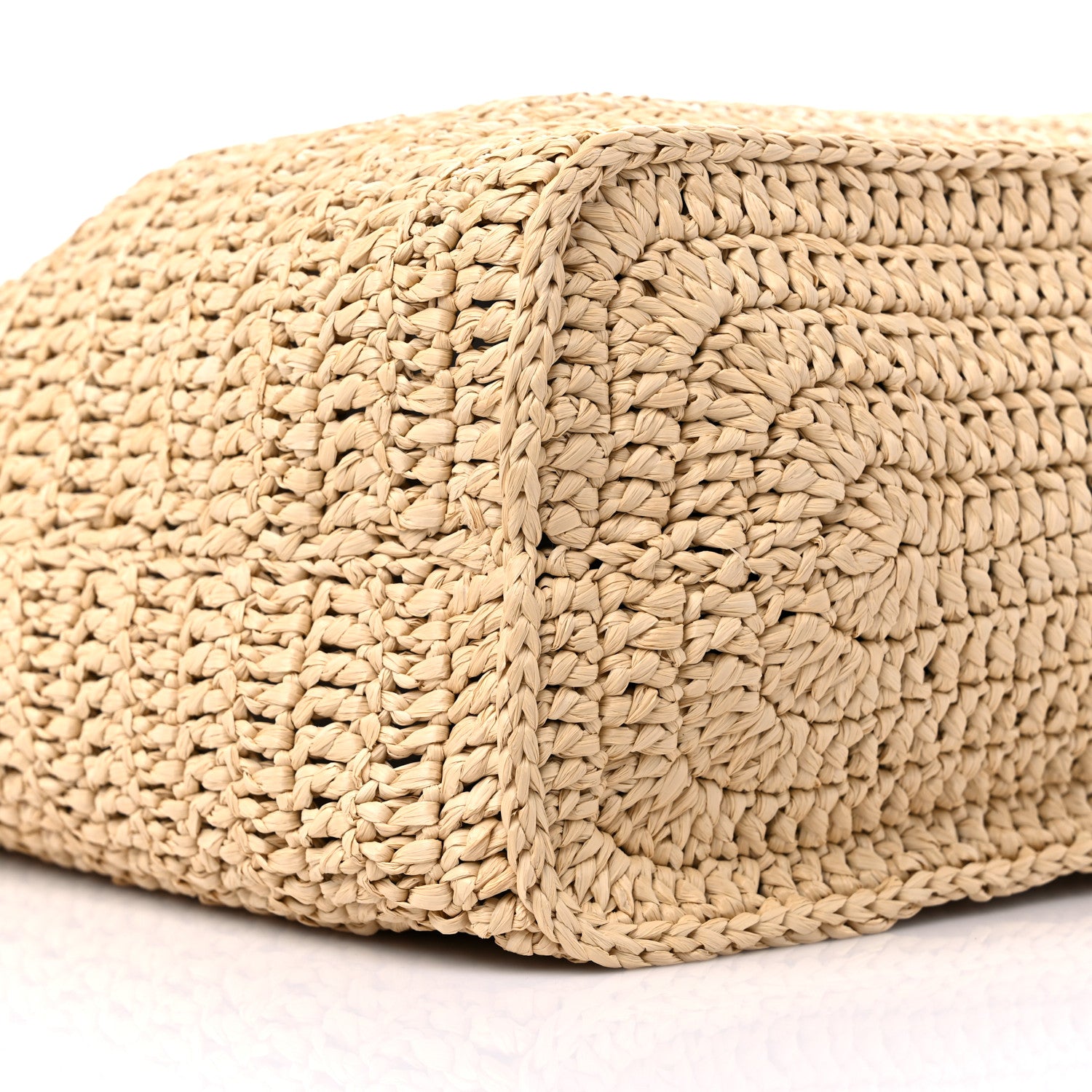 Saint Laurent Raffia Rive Gauche Tote Natural 8 of 9