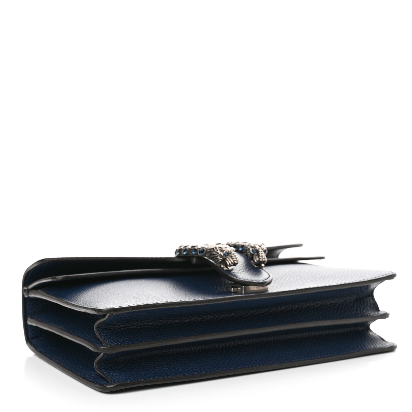 Dollar Calfskin Crystal Small Dionysus Shoulder Bag Blue Agata Montana Sapphire