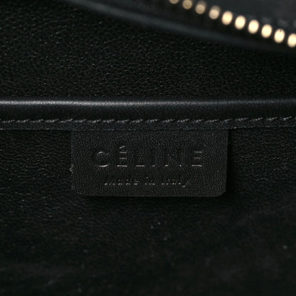 Celine Bullhide Calfskin Suede Nano Tri-Color Luggage White 5 of 9