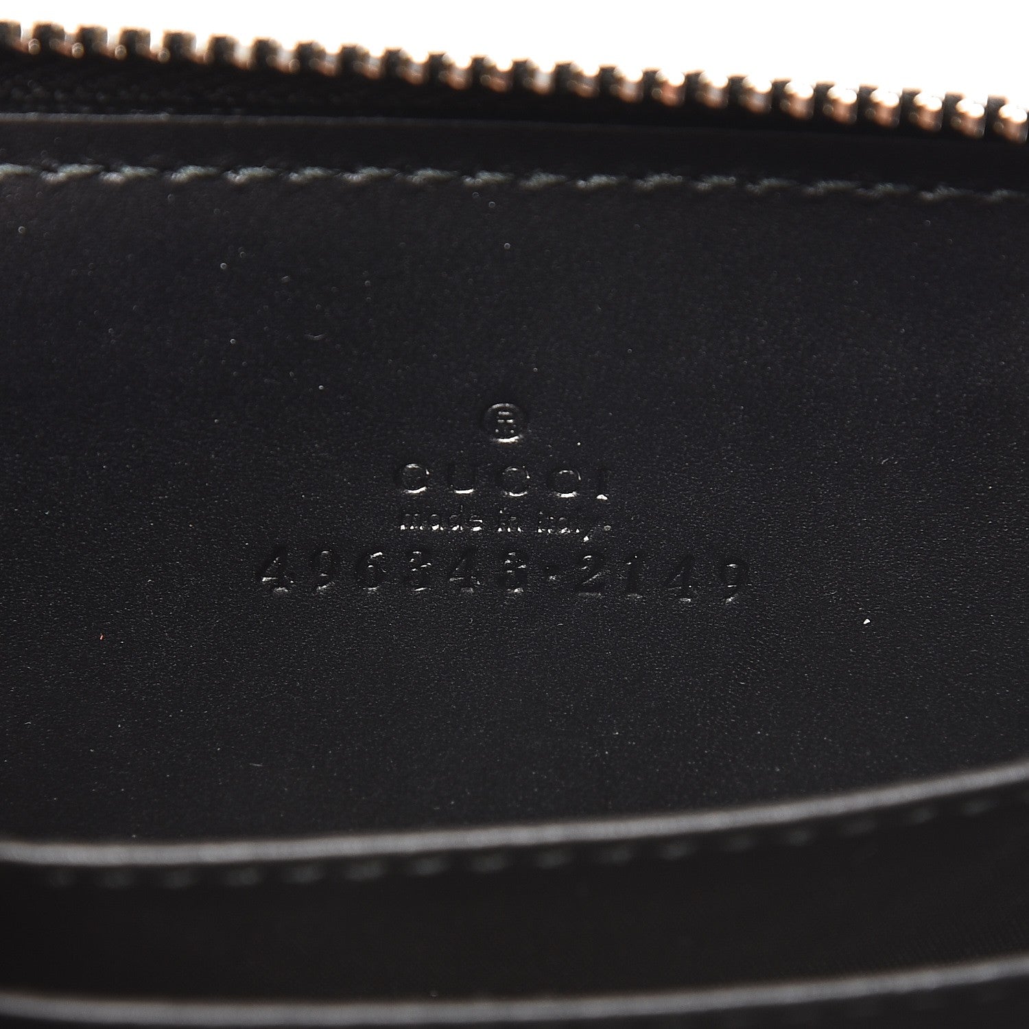 Gucci GG Supreme Monogram Night Courrier Embroidered Zip Around Card Case 6 of 6