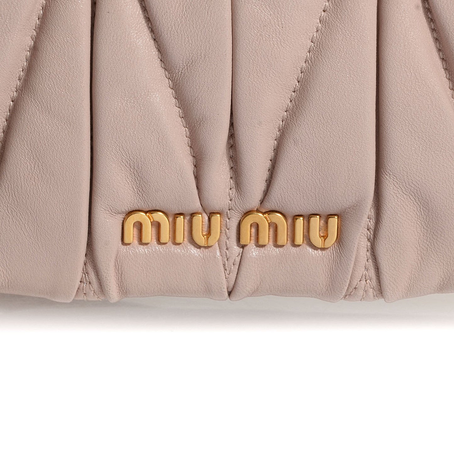 Nappa Matelasse Clutch Cipria