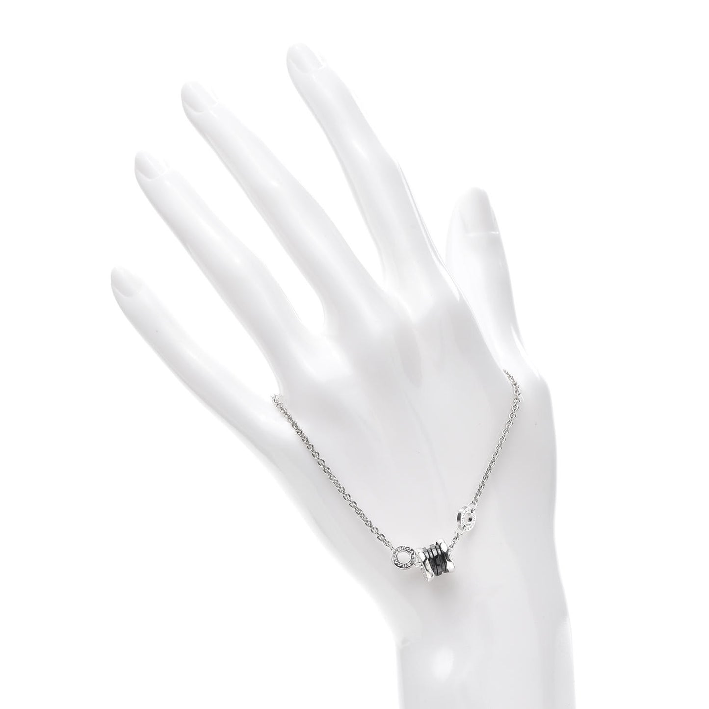 Sterling Silver Black Ceramic Save the Children Bracelet ML