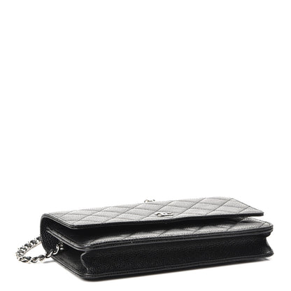 Chanel Caviar Quilted Wallet On Chain WOC Black 4 of 9