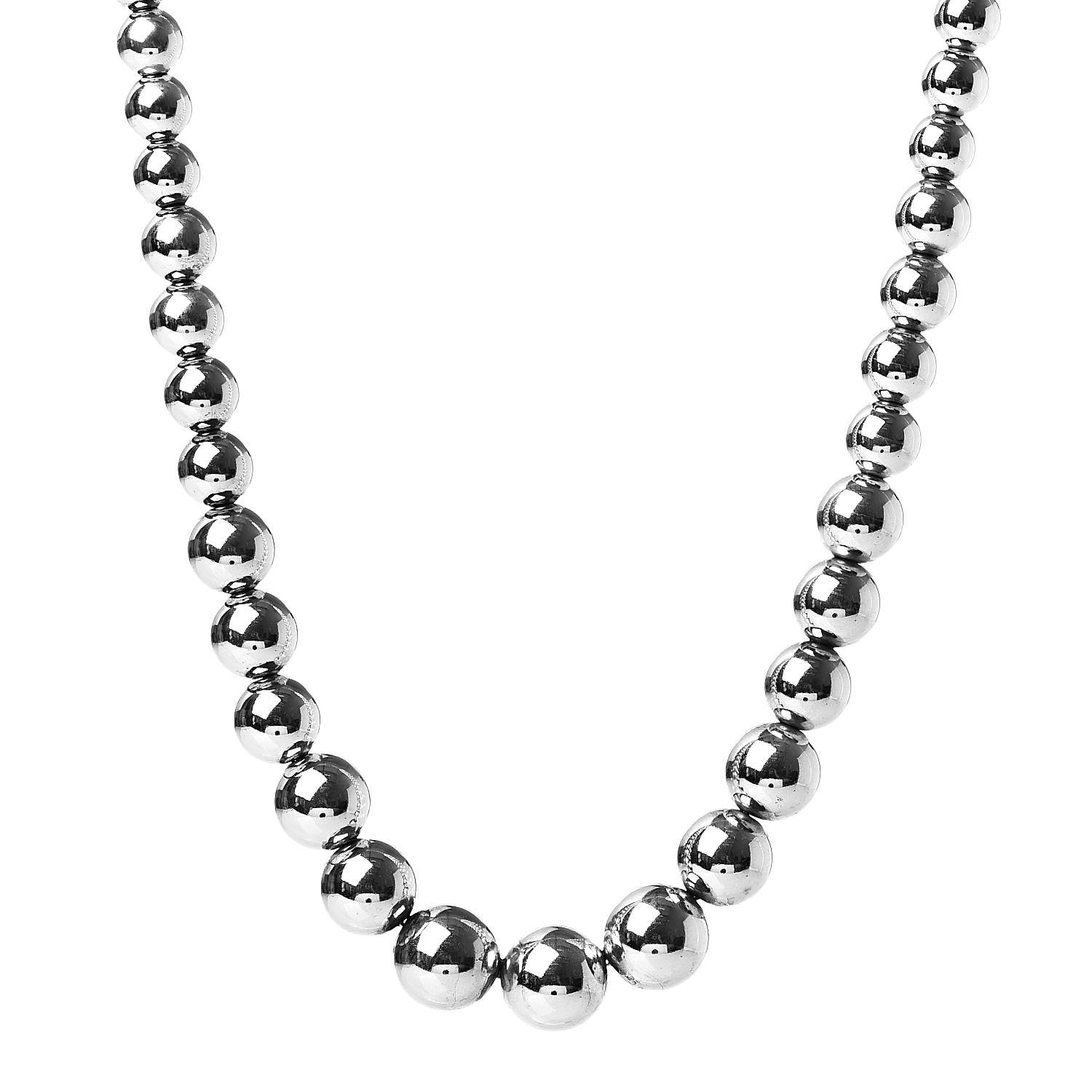 Tiffany Sterling Silver HardWear Graduated Ball Necklace 1 of 4