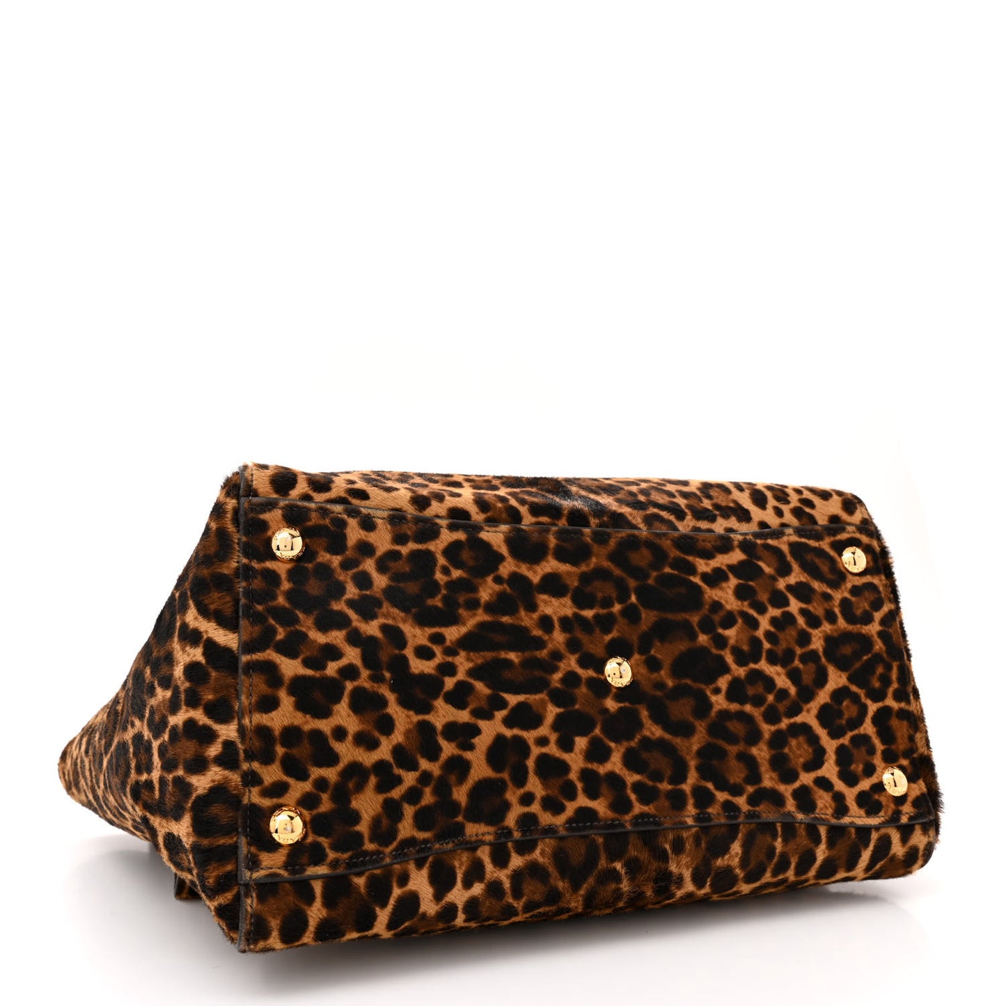 Cavallino Leopard Print Twin Pocket Tote Miele Moro