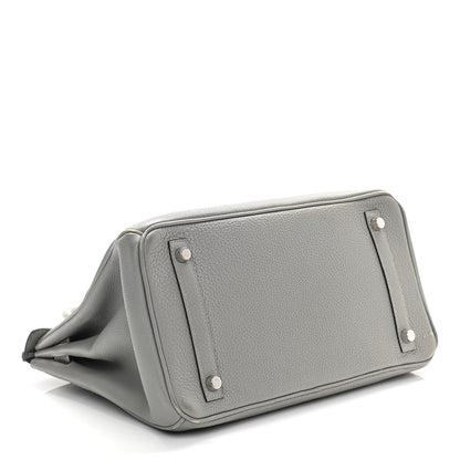Hermes Togo Birkin 30 Gris Mouette 4 of 13
