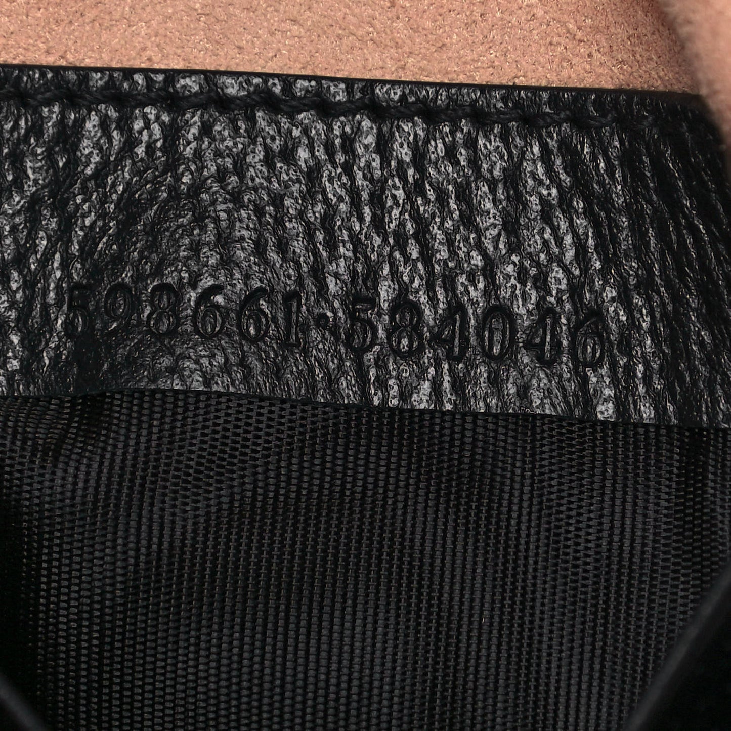 Grained Calfskin Web Mini Ophidia Round Backpack Black