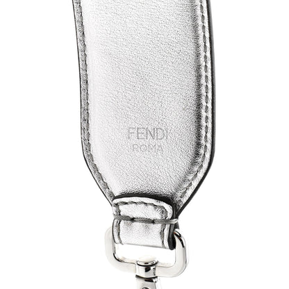 Fendi Vitello Catalan Mirror FF 1974 Embossed Strap You Argento 4 of 4
