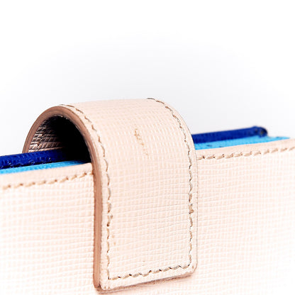 Fendi Vitello Elite Gusseted Card Holder Blue Neon Multicolor 9 of 11