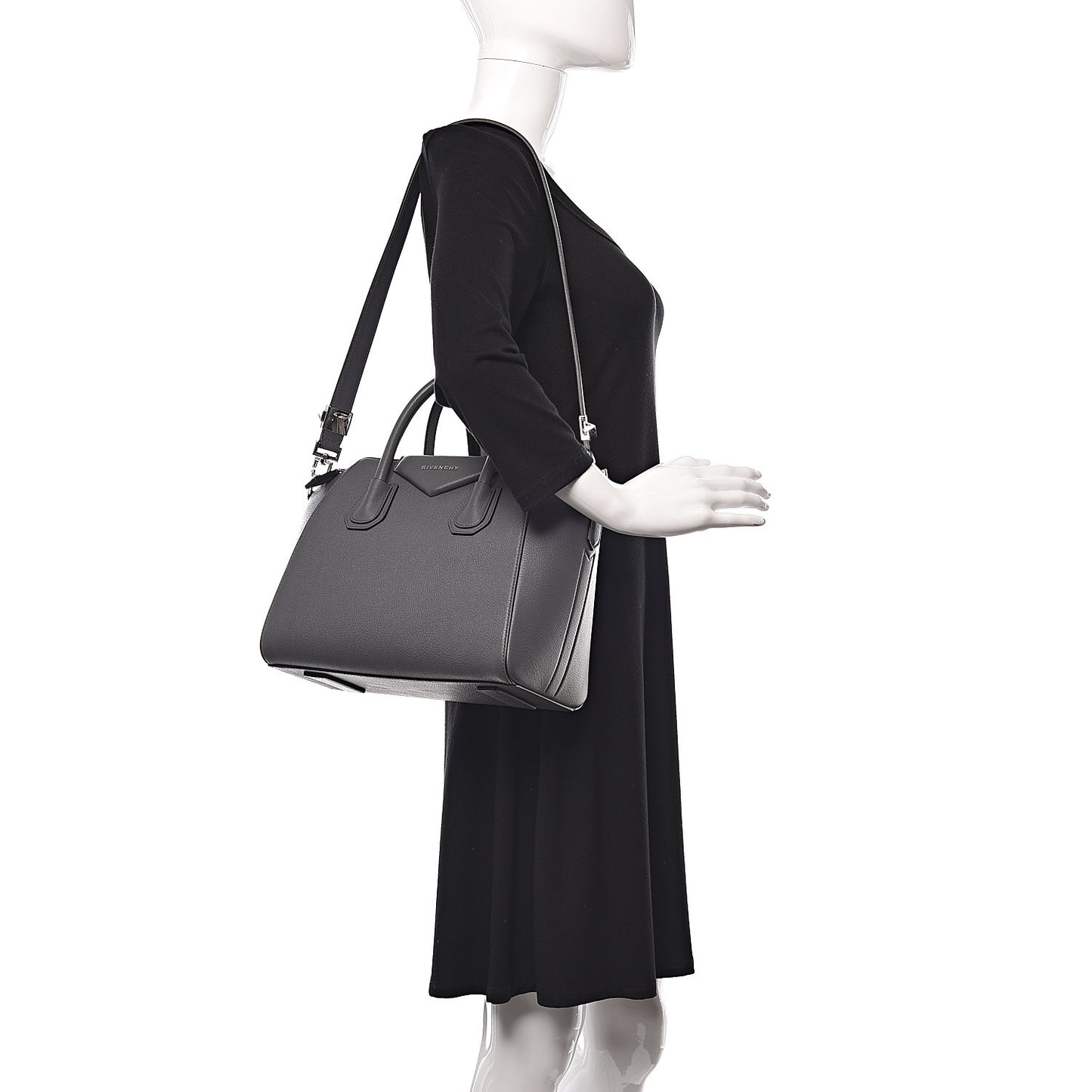 Sugar Goatskin Small Antigona Storm Grey