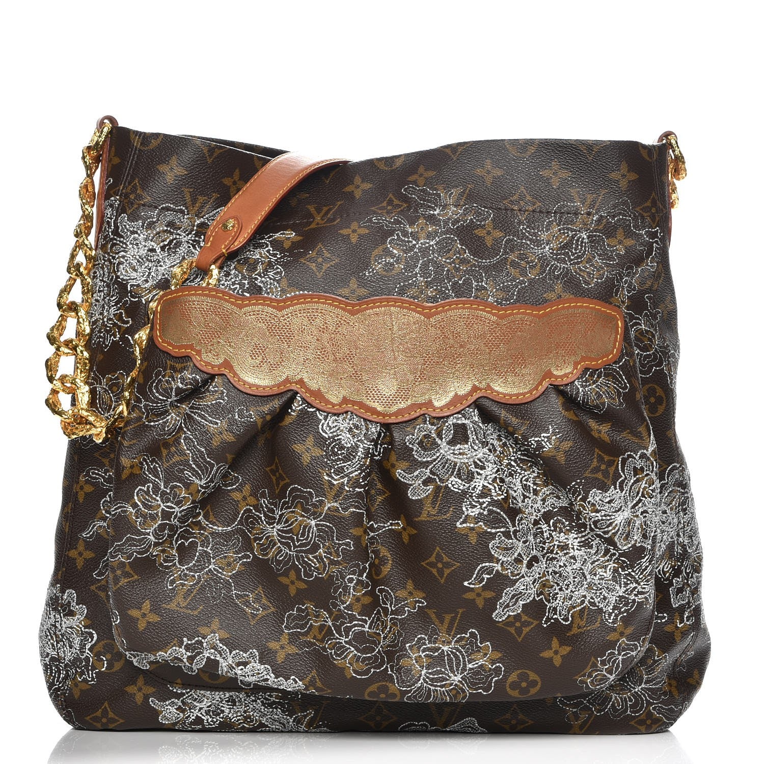 Louis Vuitton Monogram Dentelle Fersen Silver 1 of 6