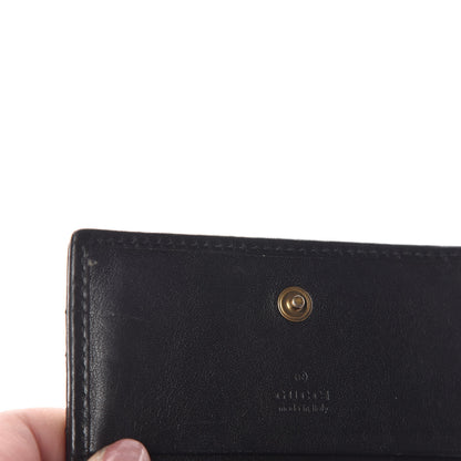 Gucci Calfskin Matelasse GG Marmont Card Case Black 10 of 11