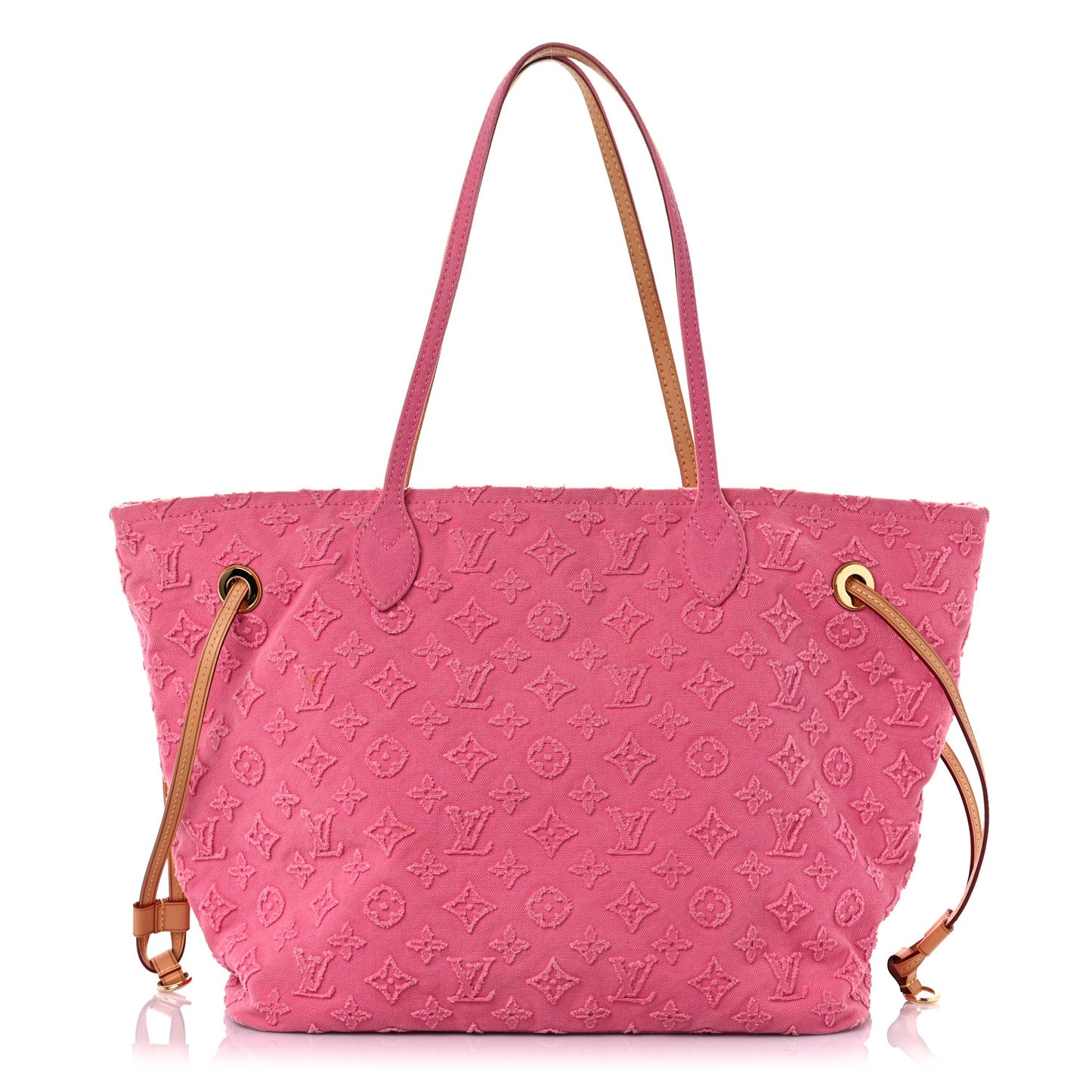 Monogram Denim Neverfull MM Rose