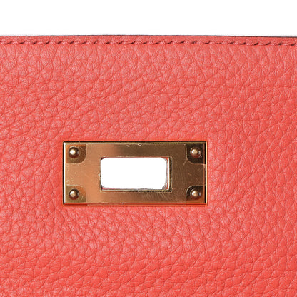 Hermes Taurillon Clemence Kelly Retourne 32 Rose Jaipur 18 of 36