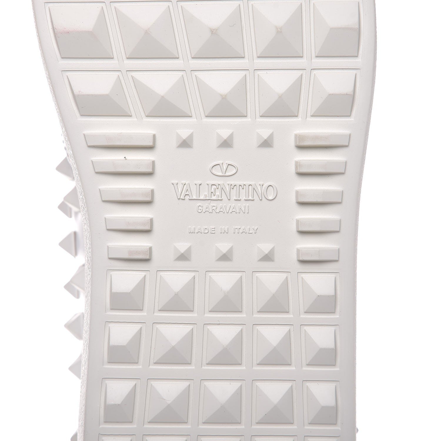 Valentino Garavani Calfskin Rockstud Sneakers 38 White 6 of 11